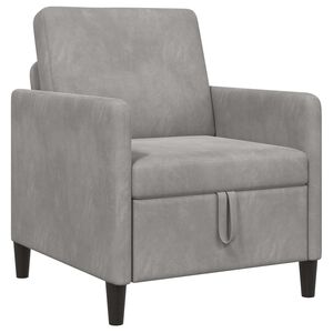 vidaXL Sofas ar uzglabā&scaron;anu Gai&scaron;i pelēka 72 x 78 x 87 cm Poliesters