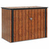 vidaXL Dārza uzglabā&scaron;anas kaste Brūna 151,5 x 82 x 110,5 cm Tērauds