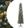 vidaXL Mākslīgā Ziemassvētku eglīte su 300 LED ar statīvu Zaļa 240 cm