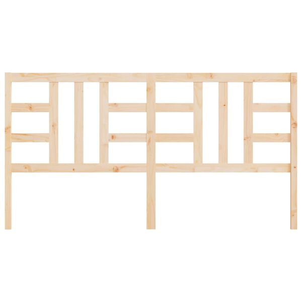 vidaXL gultas galvgalis, 186x4x100 cm, priedes masīvkoks