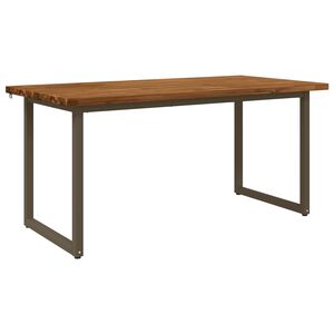 vidaXL Kvadrātveida ēdamgalds 160 x 70 x 75 cm Cietā akācijas koks