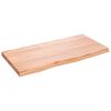 vidaXL vannasistabas letes virsma, 80x40x(2-4)cm, apstrādāts masīvkoks