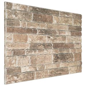 vidaXL Sienas paneļi 10 gab. 100 x 50 cm Daudzkrāsains EPS putas
