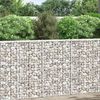 vidaXL gabions, augstā puķu kaste, cinkots tērauds, 100x20x100 cm