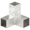 vidaXL stabu savienotājs, Y forma, cinkots metāls, 71x71 mm