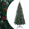 vidaXL Mākslīgā Saliekamā Ziemassvētku Egle 400 cm 600 LED Silti balts