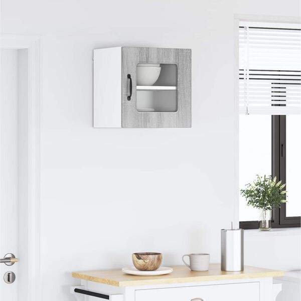 vidaXL Virtuves Skapis Kalmar Pelēks Sonoma 40 x 31 x 40 cm