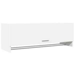 vidaXL skapis, balts, 100x32,5x35 cm, inženierijas koks