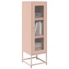 vidaXL Highboard Pink 36x39x123 cm Auksti velmēts tērauds