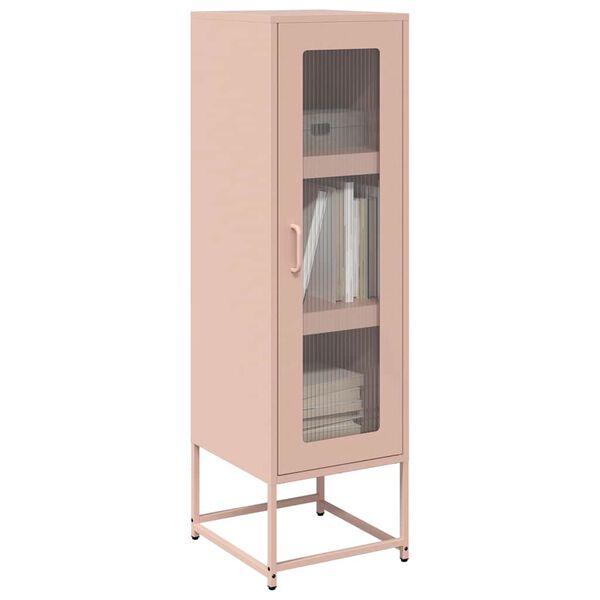 vidaXL Highboard Pink 36x39x123 cm Auksti velmēts tērauds
