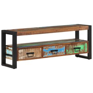 vidaXL TV skapītis, 120x30x45 cm, pārstrādāts masīvkoks