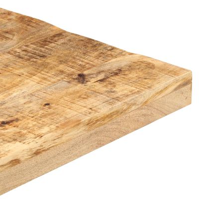 vidaXL bistro galds, 70x70x75 cm, kvadrāta, neapstrādāts mango koks