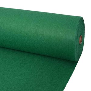 vidaXL Paklājs Vienkrāsains Zaļa 1,2 x 12 m Poliesters