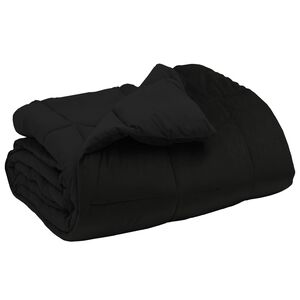 vidaXL Ziemas gultas sega 135 x 200 cm Ziema Melna Elpojo&scaron;s