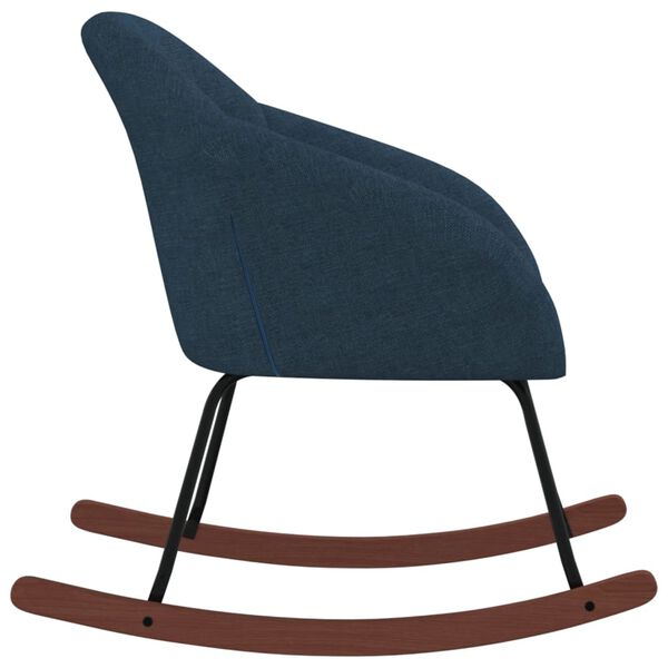 vidaXL šūpuļkrēsls, zils audums