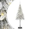 vidaXL Ziemassvētku eglīte su 300 LED Balts 180 cm PE un tērauds
