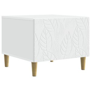 vidaXL Kafijas galdiņ&scaron; Balts 50 x 49 x 40 cm Inženierijas koks