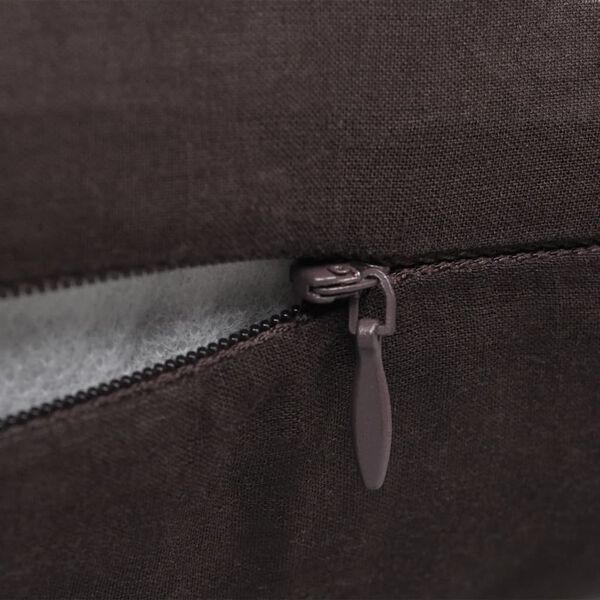 Spilvenu pārvalki, 4 gab., 40 x 40 cm, brūna kokvilna