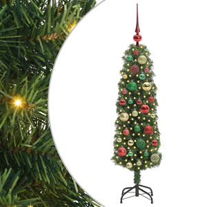 vidaXL Mākslīgā Ziemassvētku eglīte su 150 LED ar statīvu Zaļa 120 cm