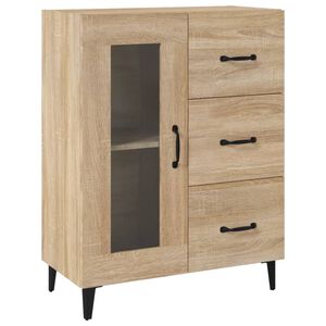 vidaXL kumode, ozolkoka krāsa, 69,5x34x90 cm, inženierijas koks
