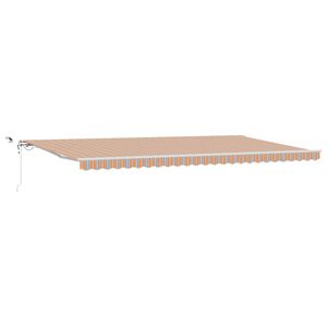 vidaXL Nolokāms markīze Daudzkrāsains 600 &times; 300 cm Poliesters
