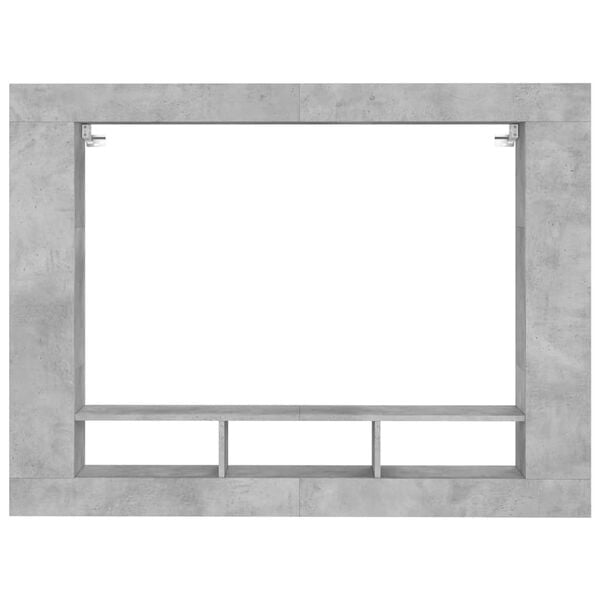 vidaXL TV skapītis, pelēks koks, 152x22x113 cm, inženierijas koks
