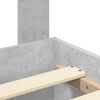 vidaXL Gultas rāmis Betona pelēks 150 x 200 cm Inženierijas koks