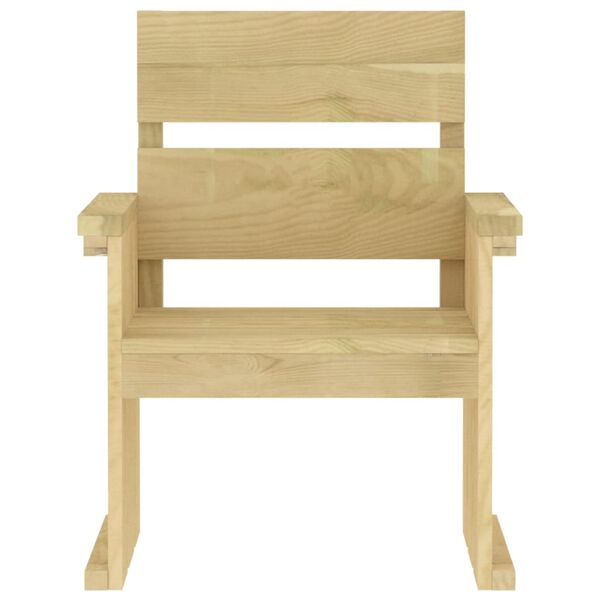 vidaXL 5-daļīgs dārza mēbeļu komplekts, impregnēts priedes koks