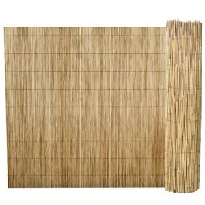 vidaXL dārza niedru žogs, 500x100 cm
