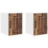 vidaXL Sienas skapis LUCCA 2 pcs Vecs koks 30 x 31 x 40 cm