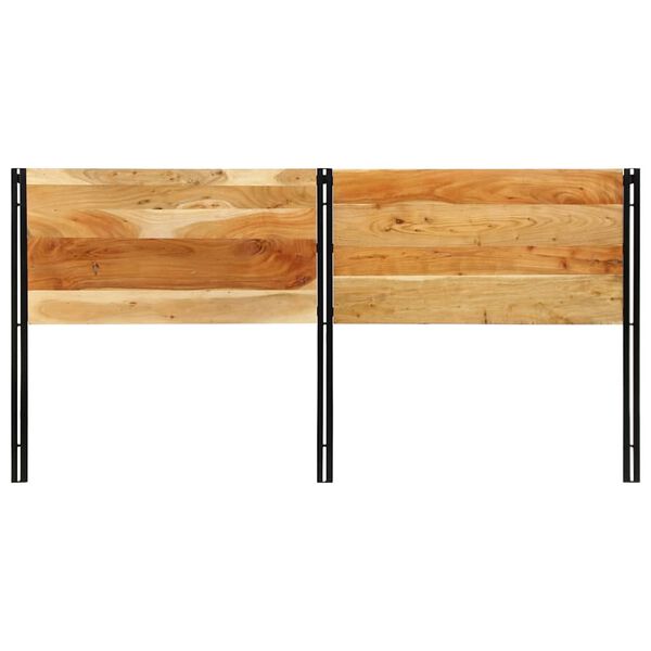 vidaXL galvgalis, 200 cm, akācijas masīvkoks un dzelzs