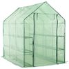 vidaXL siltumnīca ar 12 plauktiem, tērauds, 143x214x196 cm