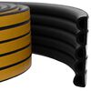 vidaXL Pa&scaron;līmējo&scaron;ā loga blīve Melns 14 x 12 mm 25 m EPDM putas