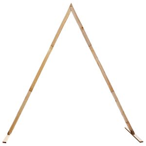 vidaXL Kāzu arka Gai&scaron;i brūns 202 x 95 x 254 cm Priedes masīvkoks
