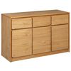 vidaXL kumode SAUDA, 114x43x75,5 cm, priedes masīvkoks