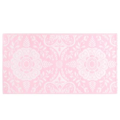 vidaXL āra paklājs, 120x180 cm, rozā PP