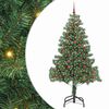 vidaXL Ziemassvētku eglīte Zaļa 210 cm PVC