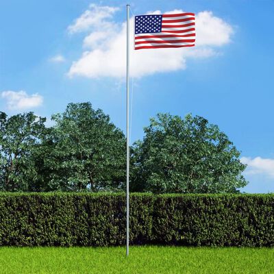 vidaXL Amerikas Savienoto Valstu karogs, 90x150 cm