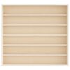 vidaXL koka kolekcionāra vitrīna ar 6 plauktiem 60x8,5x55 cm