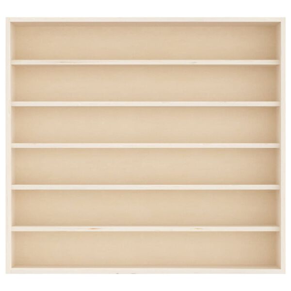 vidaXL koka kolekcionāra vitrīna ar 6 plauktiem 60x8,5x55 cm