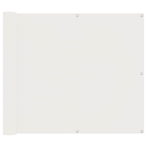 vidaXL Balkona ekrāns Balts 100 x 800 cm Oksforda audums