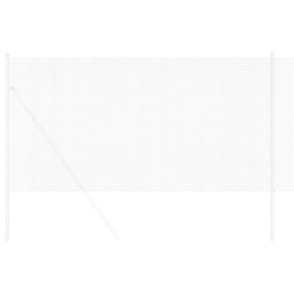 vidaXL Metinātās stieples žogs Sudraba 0.6 x 25 m