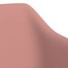 vidaXL grozāmi virtuves krēsli, 4 gab., rozā samts