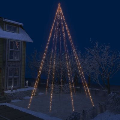 vidaXL Ziemassvētku LED koka gaismiņas, 1300 LED, 8 m