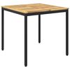 vidaXL Dārza vakariņu galds Balta un melna 80 x 80,5 x 75 cm