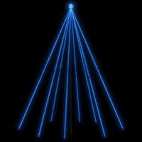 vidaXL Ziemassvētku koka gaismiņas, 1300 LED, 8 m, zilas