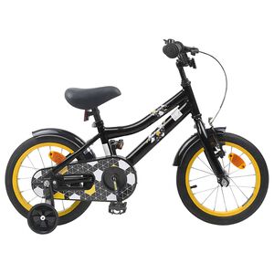vidaXL Bērnu Velosipēds 14 Collas no 3-5 gadiem Melns