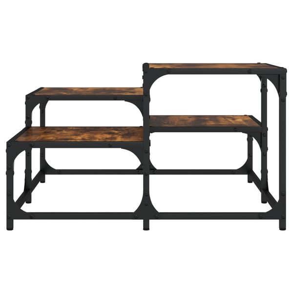 vidaXL kafijas galdiņš, ozola krāsa, 68x68x40 cm, inženierijas koks