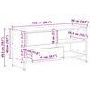 vidaXL Televizora skapī&scaron;a Sonoma 100 x 36 x 49,5 cm Inženierijas koks