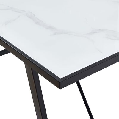 vidaXL virtuves galds un 8 krēsli, konjaka krāsas mākslīgā āda